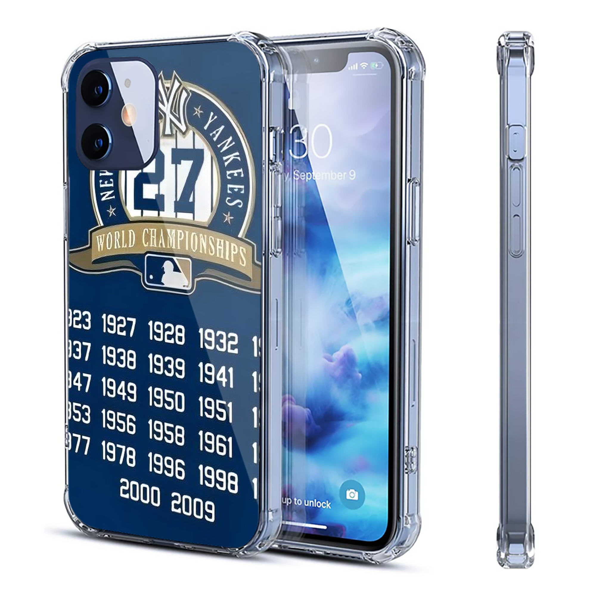 New York Yankees 144 Clear IPhone 12 Case – Soft TPU With UV Print – Enhanced Drop Protection, Precise Fit, Anti-Fingerprint, Customizable Design, Scratch-Resistant, Yellow-Resistant